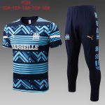 Olympique de Marseille 22/23 Kids Navy Blue Short Sleeve - 图片 2