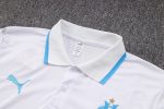 Olympique de Marseille 22/23 Polo White with Blue Trim - 图片 6