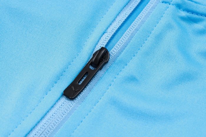 Olympique de Marseille 23-24 Half-Zip Jacket Sky Blue with White-Blue Shoulders - 图片 6