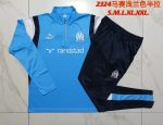 Olympique de Marseille 23-24 Half-Zip Jacket Sky Blue with White-Blue Shoulders - 图片 9