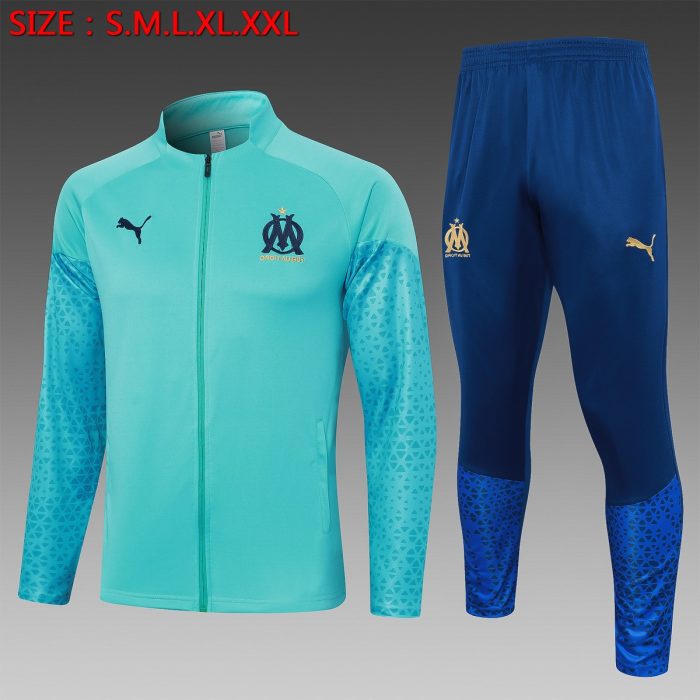 Olympique de Marseille 23-24 Long Sleeve Training Jersey Blue - 图片 8