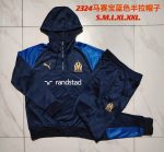Olympique de Marseille 23-24 Half-Zip Jacket Navy Blue - 图片 9