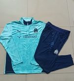 Olympique de Marseille Kids' Half-Zip Jacket Light Green Splatter - 图片 4