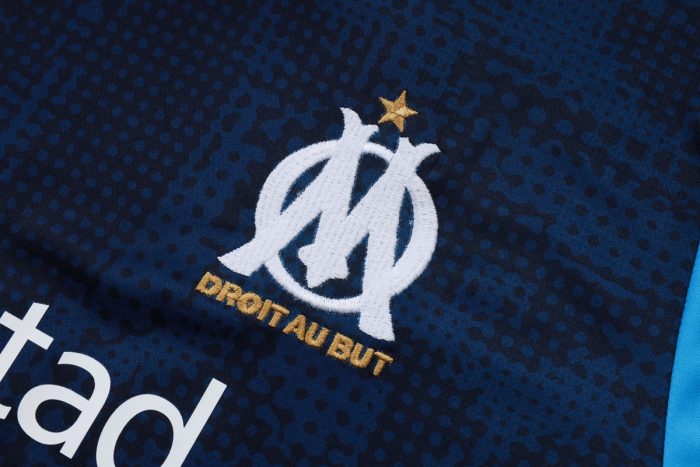 Olympique de Marseille 23-24 Short Sleeve Training Top - Blue - 图片 5