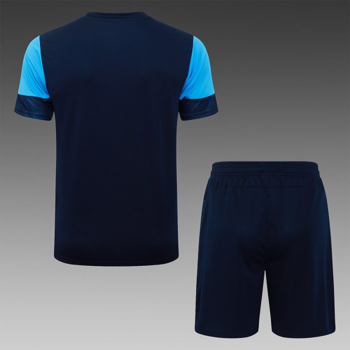 Olympique de Marseille 23-24 Short Sleeve Training Top - Blue - 图片 6