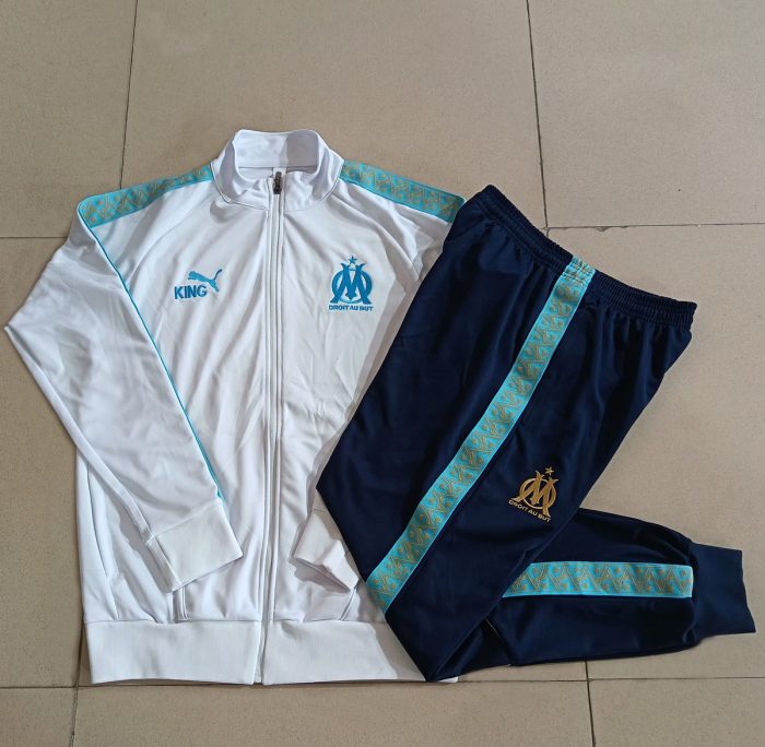 Olympique de Marseille White Kids Training Suit - 图片 4