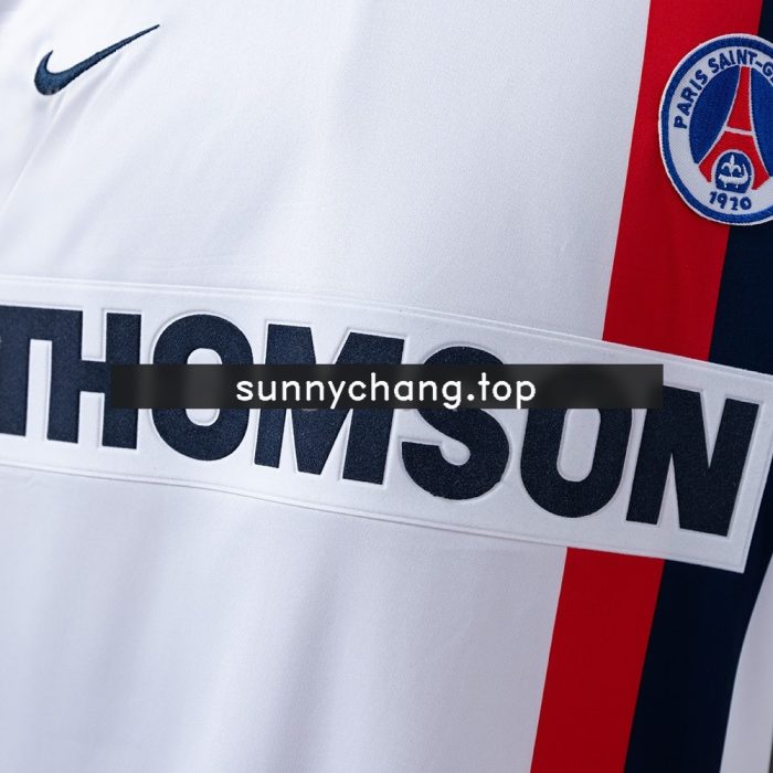 PSG 2002/03 Away White Retro Jersey - 图片 5