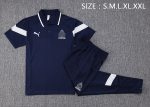 Olympique de Marseille 22/23 Polo Shirt Navy Blue - 图片 2