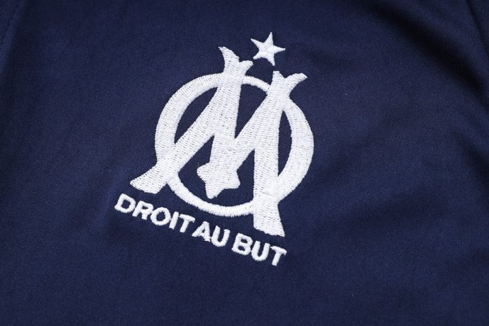 Olympique de Marseille 23-24 Polo Shirt Navy Blue - 图片 7