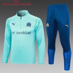 Olympique de Marseille 23-24 Half-Zip Jacket Kids Lake Blue