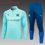 Olympique de Marseille 23-24 Half-Zip Jacket Kids Lake Blue - 图片 2