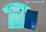 Olympique de Marseille 23-24 Light Blue Short Sleeve Training Shirt - 图片 2