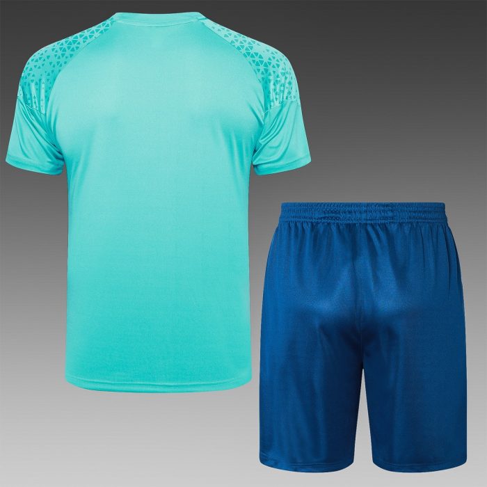 Olympique de Marseille 23-24 Light Blue Short Sleeve Training Shirt - 图片 6