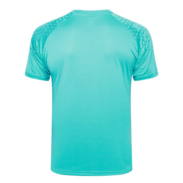 Olympique de Marseille 23-24 Light Blue Short Sleeve Training Shirt - 图片 7
