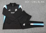 Olympique de Marseille 23-24 Half-Zip Jacket Black (White Badge) - 图片 2