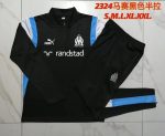 Olympique de Marseille 23-24 Half-Zip Jacket Black (White Badge) - 图片 9
