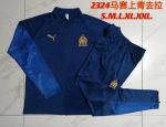 Olympique de Marseille 23-24 Long Sleeve Training Top Blue - 图片 9