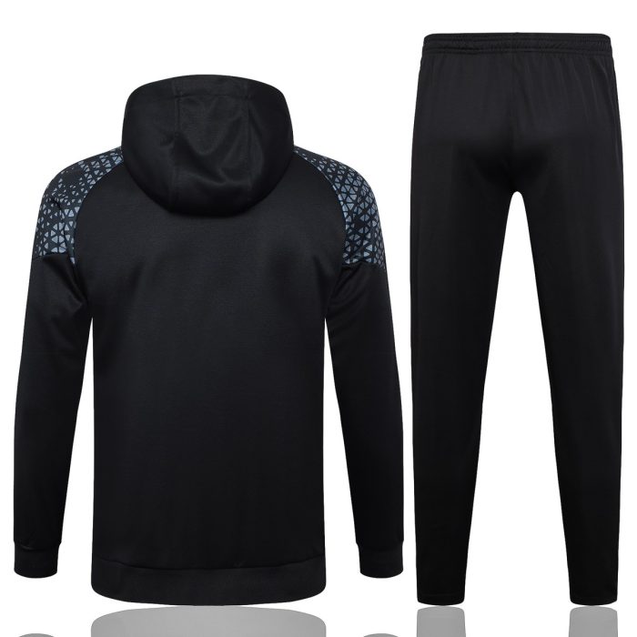 Olympique de Marseille 23-24 Half-Zip Hoodie Black - 图片 7