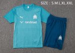 Olympique de Marseille 24-25 Short Sleeve Training Shirt Lake Blue - 图片 2