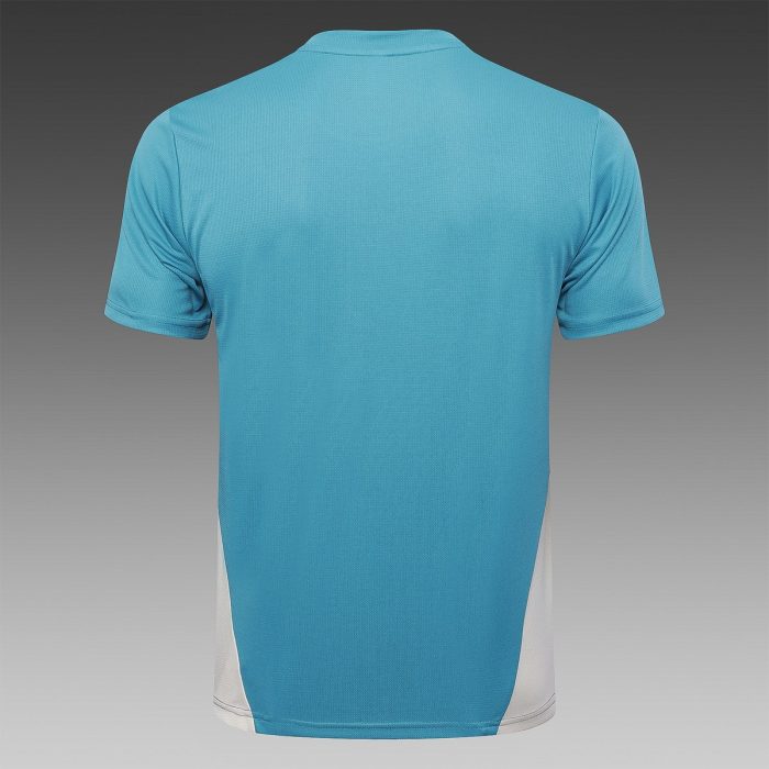 Olympique de Marseille 24-25 Short Sleeve Training Shirt Lake Blue - 图片 8