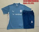 Olympique de Marseille 24-25 Short Sleeve Training Shirt Lake Blue - 图片 9