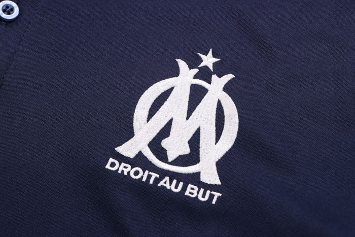 Olympique de Marseille 22/23 Polo Shirt Navy Blue - 图片 7