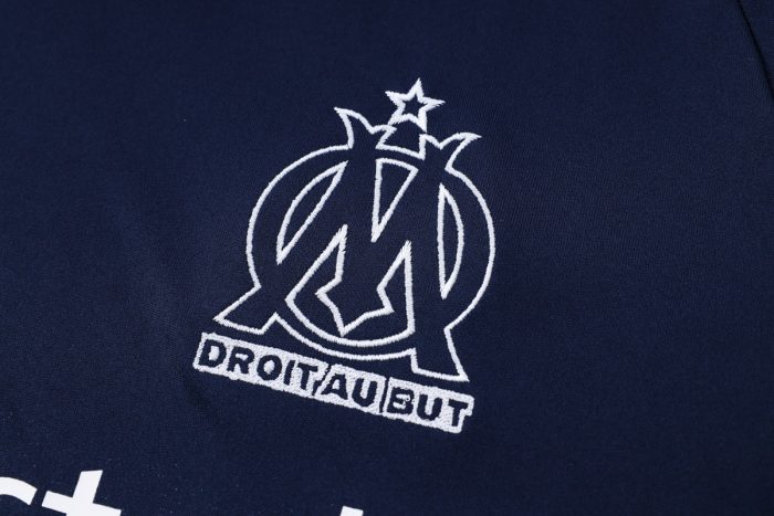 Olympique de Marseille 22-23 Training Short Sleeve Set in Royal Blue (with Pants) - 图片 6