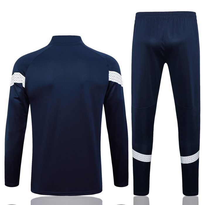 Olympique de Marseille 22/23 Half Zip Jacket Blue - 图片 7
