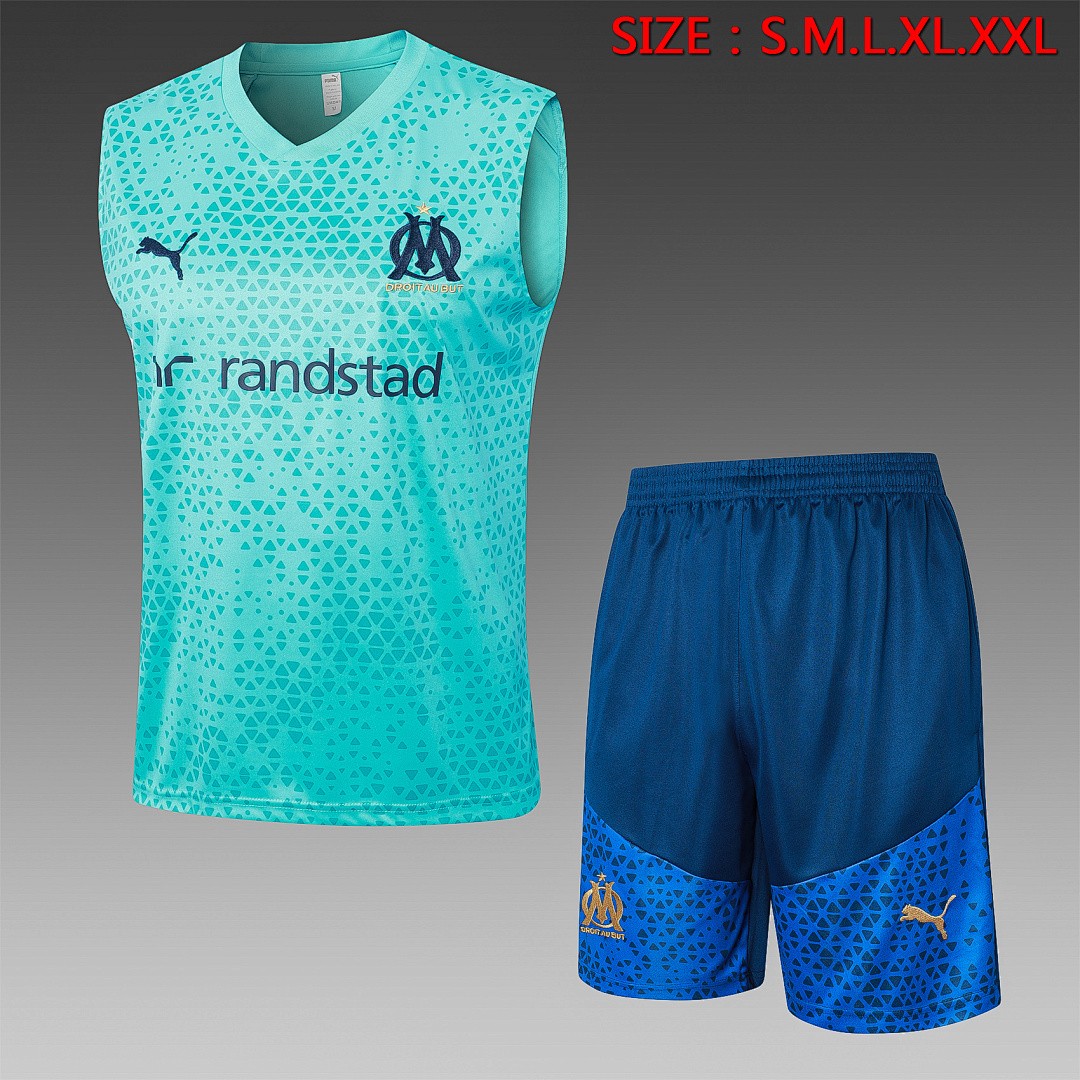 Olympique de Marseille 23-24 Vest Lake Blue