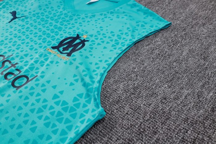 Olympique de Marseille 23-24 Vest Lake Blue - 图片 6