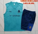 Olympique de Marseille 23-24 Vest Lake Blue - 图片 9