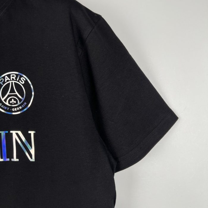 23/24 PSG Cotton T-Shirt Black - 图片 5