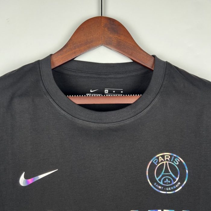 23/24 PSG Cotton T-Shirt Black - 图片 8