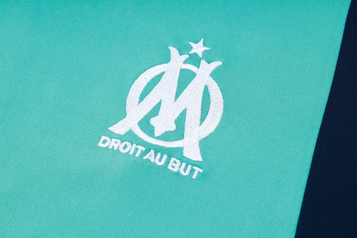 Olympique de Marseille 23-24 Short Sleeve Training Set in Lake Blue (with Pants) - 图片 5