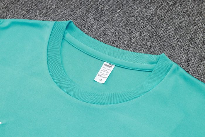 Olympique de Marseille 23-24 Short Sleeve Training Set in Lake Blue (with Pants) - 图片 6