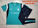 Olympique de Marseille 23-24 Short Sleeve Training Set in Lake Blue (with Pants) - 图片 9