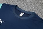 Olympique de Marseille 23-24 Short Sleeve Training Suit in Royal Blue (with Pants) - 图片 6