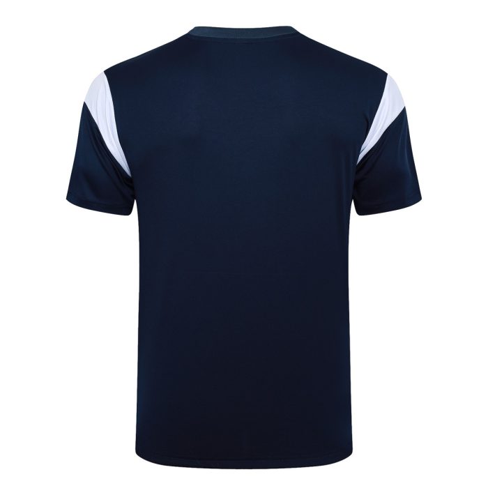Olympique de Marseille 23-24 Short Sleeve Training Suit in Royal Blue (with Pants) - 图片 7