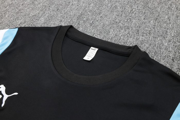 Olympique de Marseille 23-24 Black Short Sleeve Training Suit - 图片 6