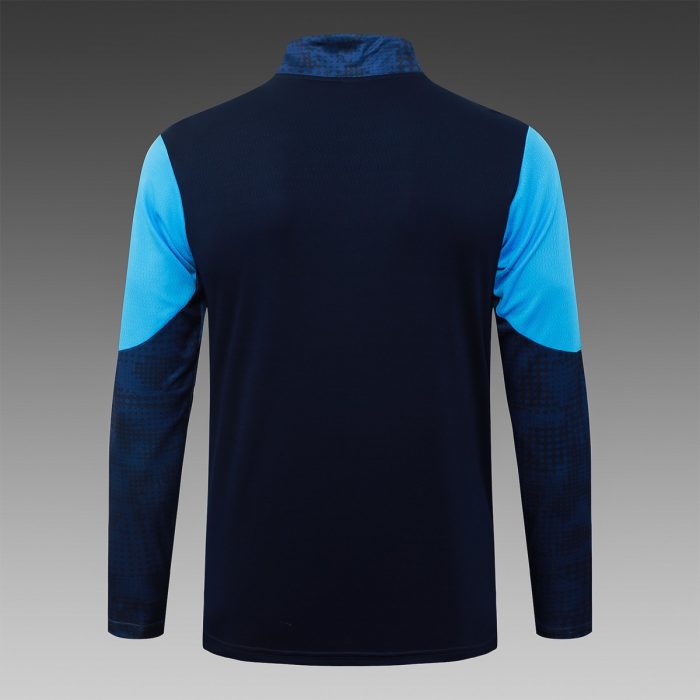 Olympique de Marseille 25/26 Half-Zip Jacket Blue Spray - 图片 8