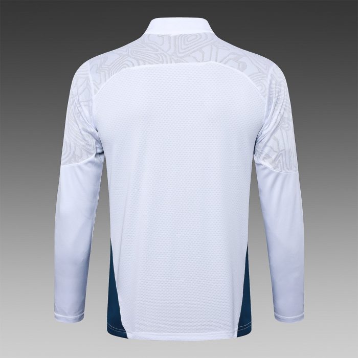 Olympique de Marseille 24-25 White Half-Zip Jacket (Player Version) - 图片 3