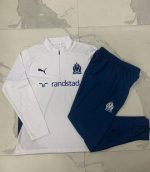 Olympique de Marseille 24-25 White Half-Zip Jacket (Player Version) - 图片 9