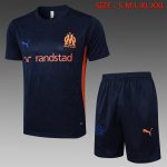 Olympique de Marseille 24-25 Short Sleeve Training Jersey - Blue