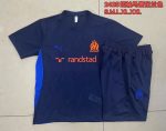 Olympique de Marseille 24-25 Short Sleeve Training Jersey - Blue - 图片 9