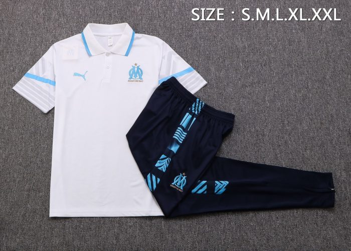 Olympique de Marseille 22/23 Polo White - 图片 6