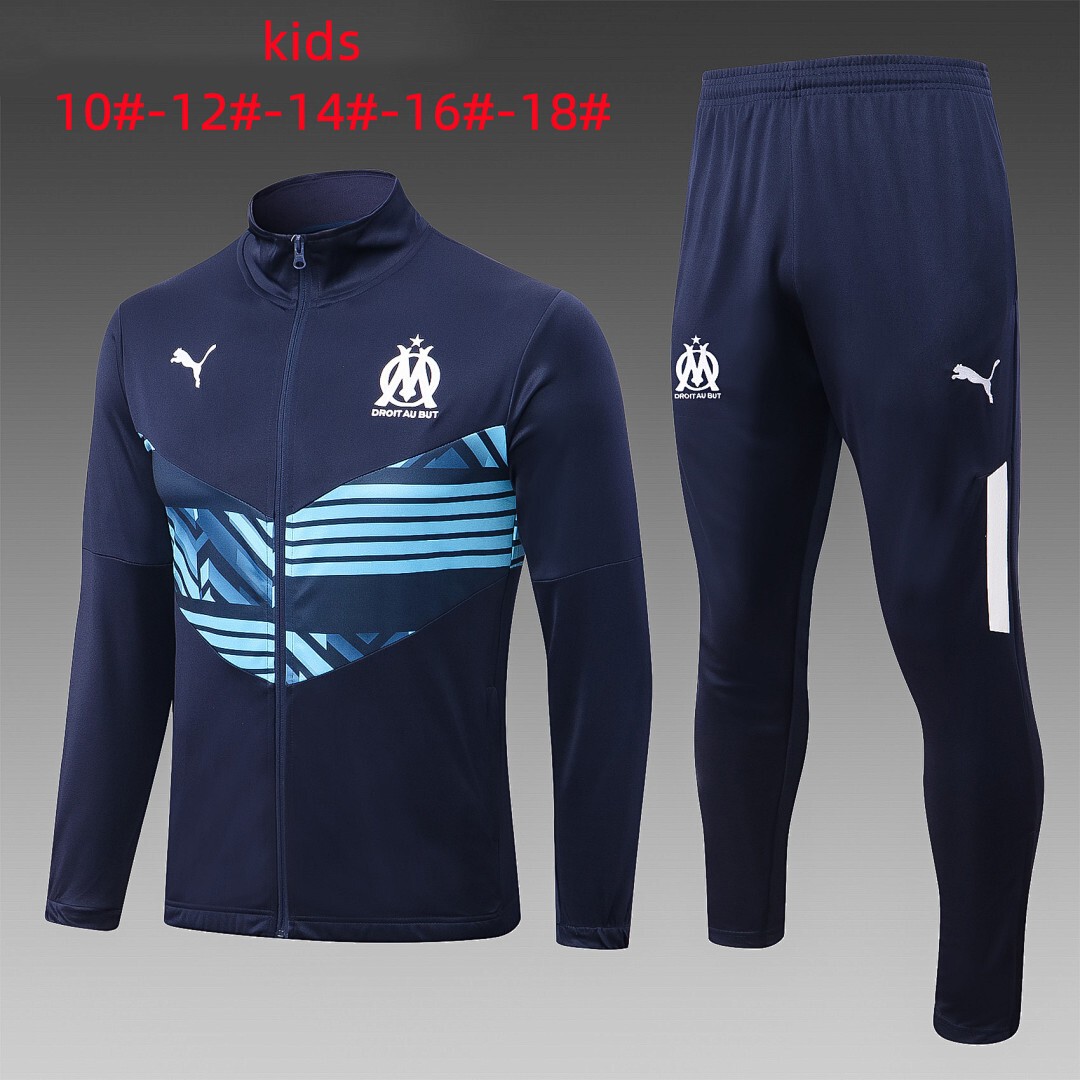 Olympique de Marseille 22/23 Blue Kids Training Suit