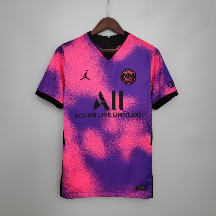 20/21 Jordan PSG Fourth Away Purple Jersey - 图片 2