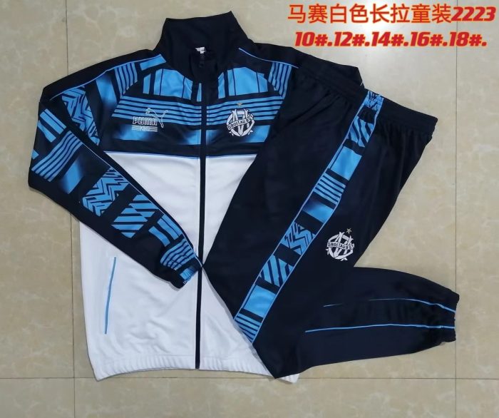 Olympique de Marseille 22-23 White Kids Training Suit - 图片 3