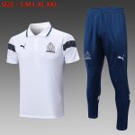 Olympique de Marseille 22/23 Polo Shirt White with Black Trim - 图片 8