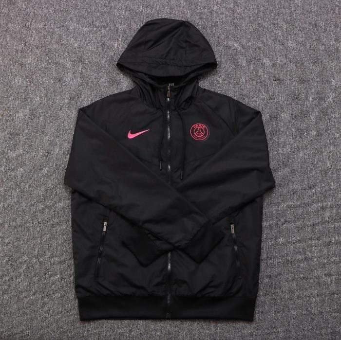 PSG 22-23 Black Windbreaker - 图片 2